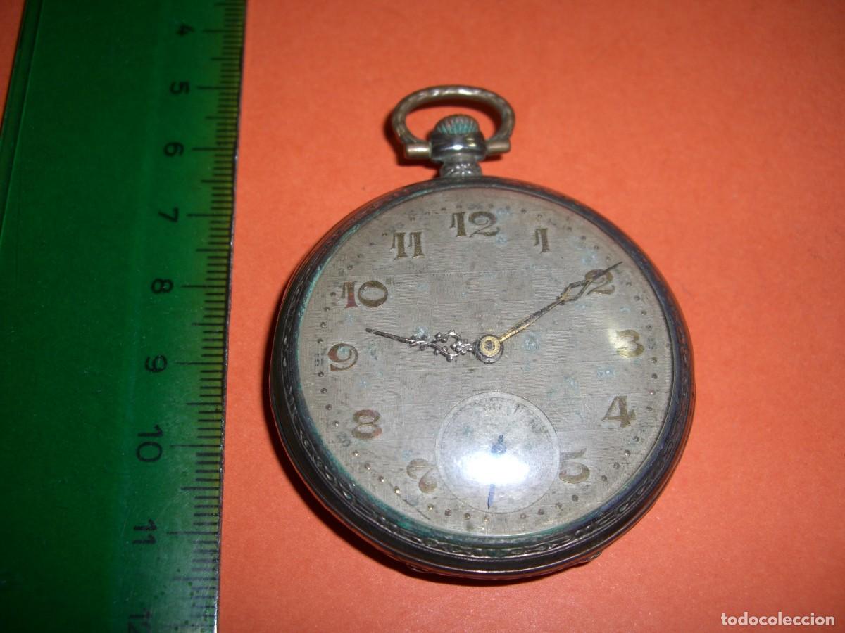 Relojes de bolsillo: RELOJ DE BOLSILLO EN PLATA - Foto 10