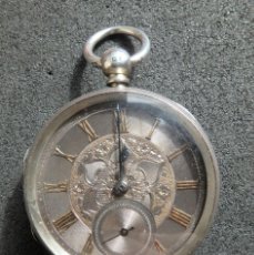 Relojes de bolsillo: RELOJ DE BOLSILLO,SEMICATALINO EN PLATA , FABRICADO EN MIDDLESBORO ,KENTUKY , U.S.A. A REPARAR. Lote 402386764