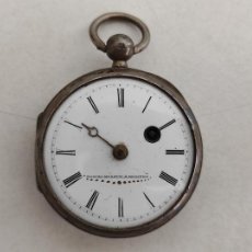Relojes de bolsillo: RELOJ DE BOLSILLO - FIRMA PASCAL MURATEL A BEZIERS - PLATA DE LEY - CUERDA A LLAVE. Lote 403208174