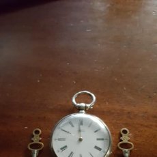 Relojes de bolsillo: ANTIGUO RELOJ DE BOLSILLO-CATALINO-PLATA-FRANCES-GEORGES A ST MAURE. Lote 403267314