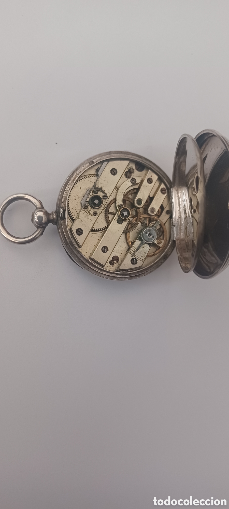 Relojes de bolsillo: Rel&oacute;gio de Bolso de chave, Prata - Foto 5