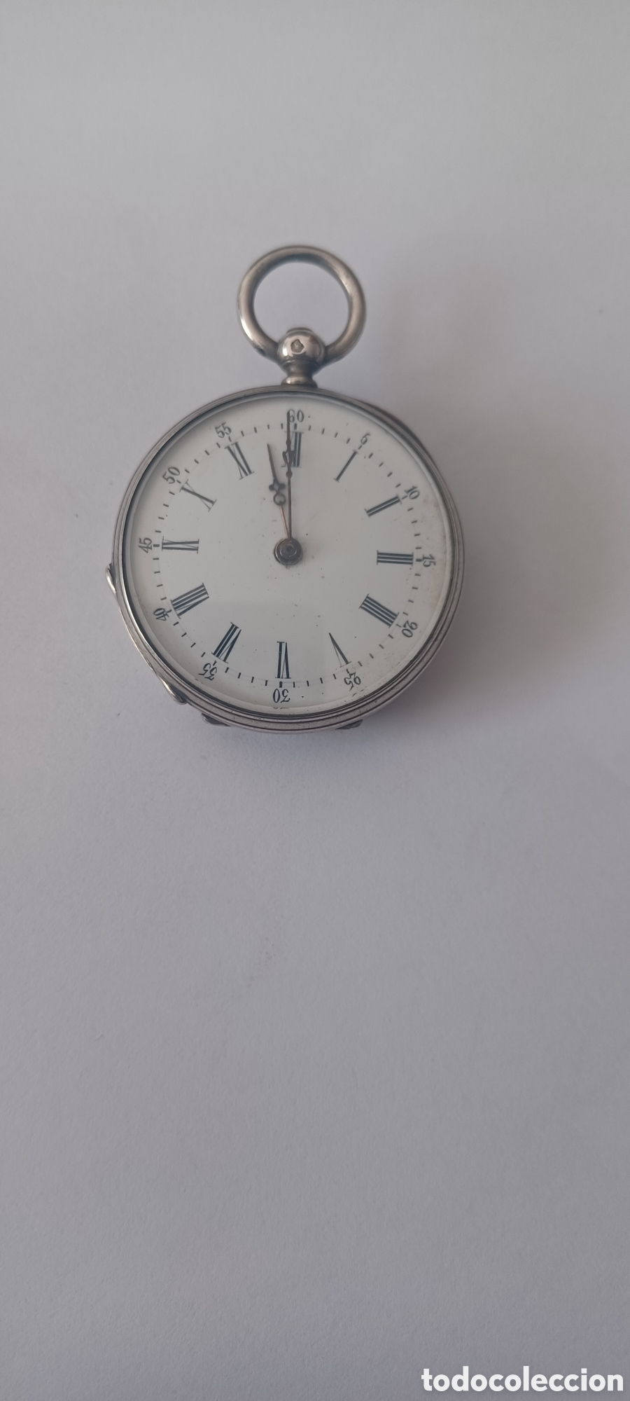 Relojes de bolsillo: Rel&oacute;gio de Bolso de chave, Prata - Foto 1