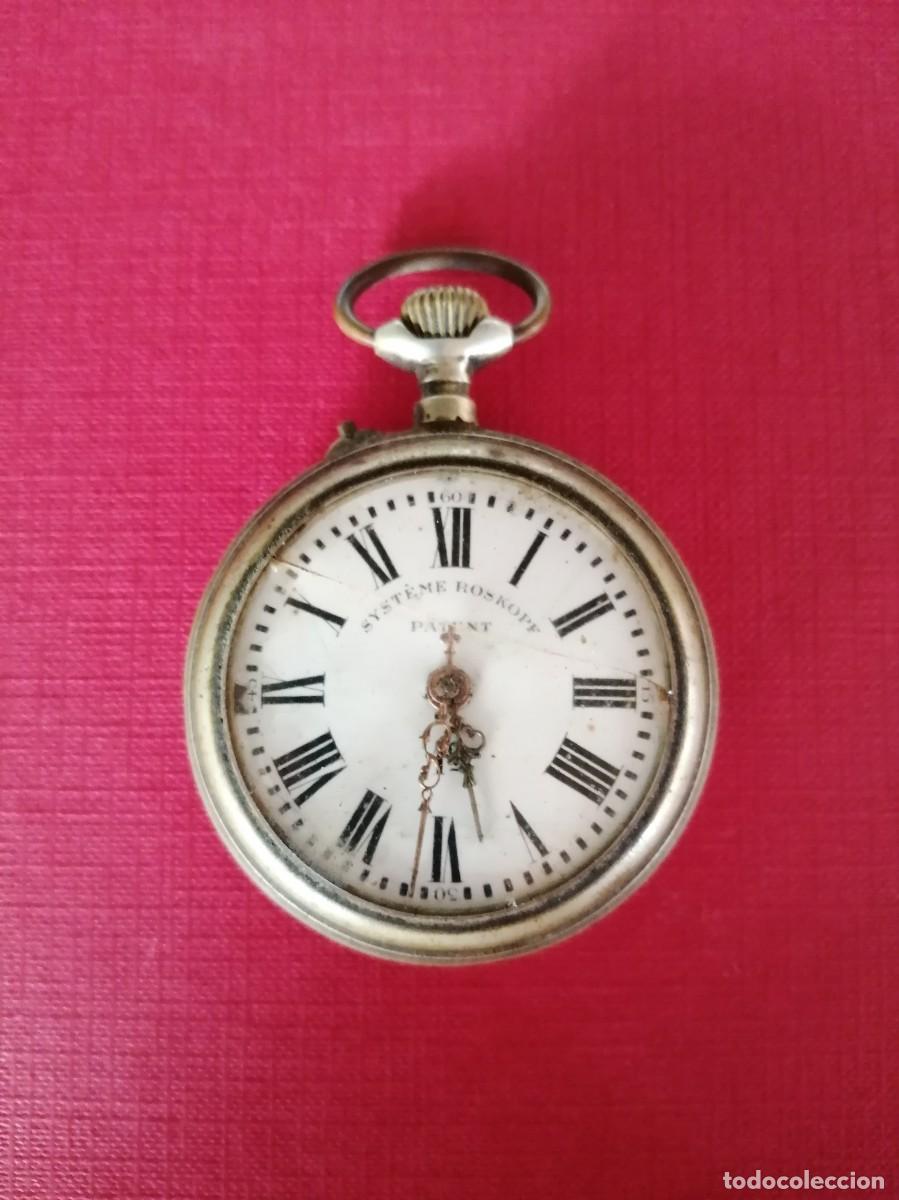 Relojes de bolsillo: Reloj de bolsillo Systeme Rosskopf. No funciona - Foto 2