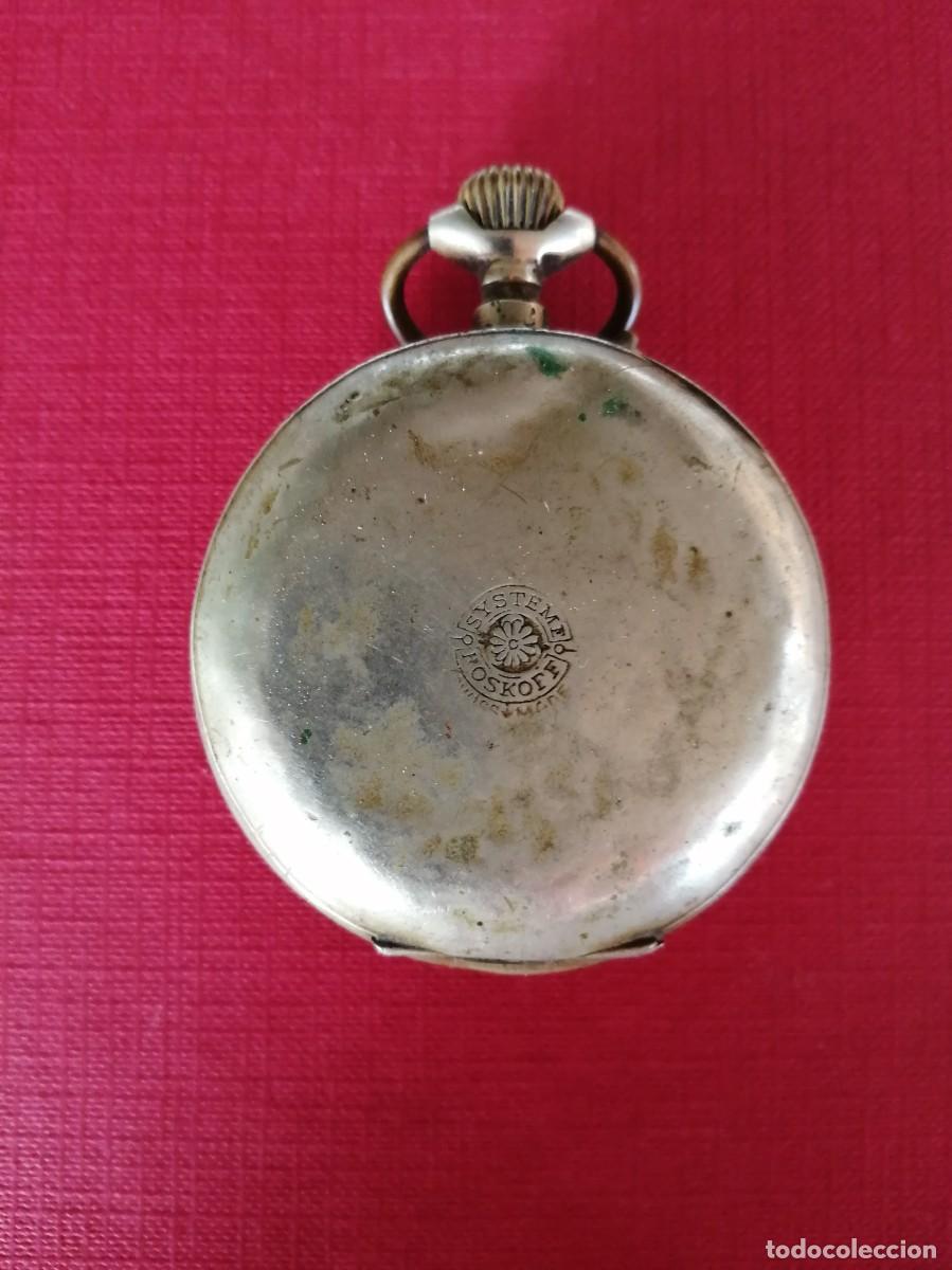 Relojes de bolsillo: Reloj de bolsillo Systeme Rosskopf. No funciona - Foto 3