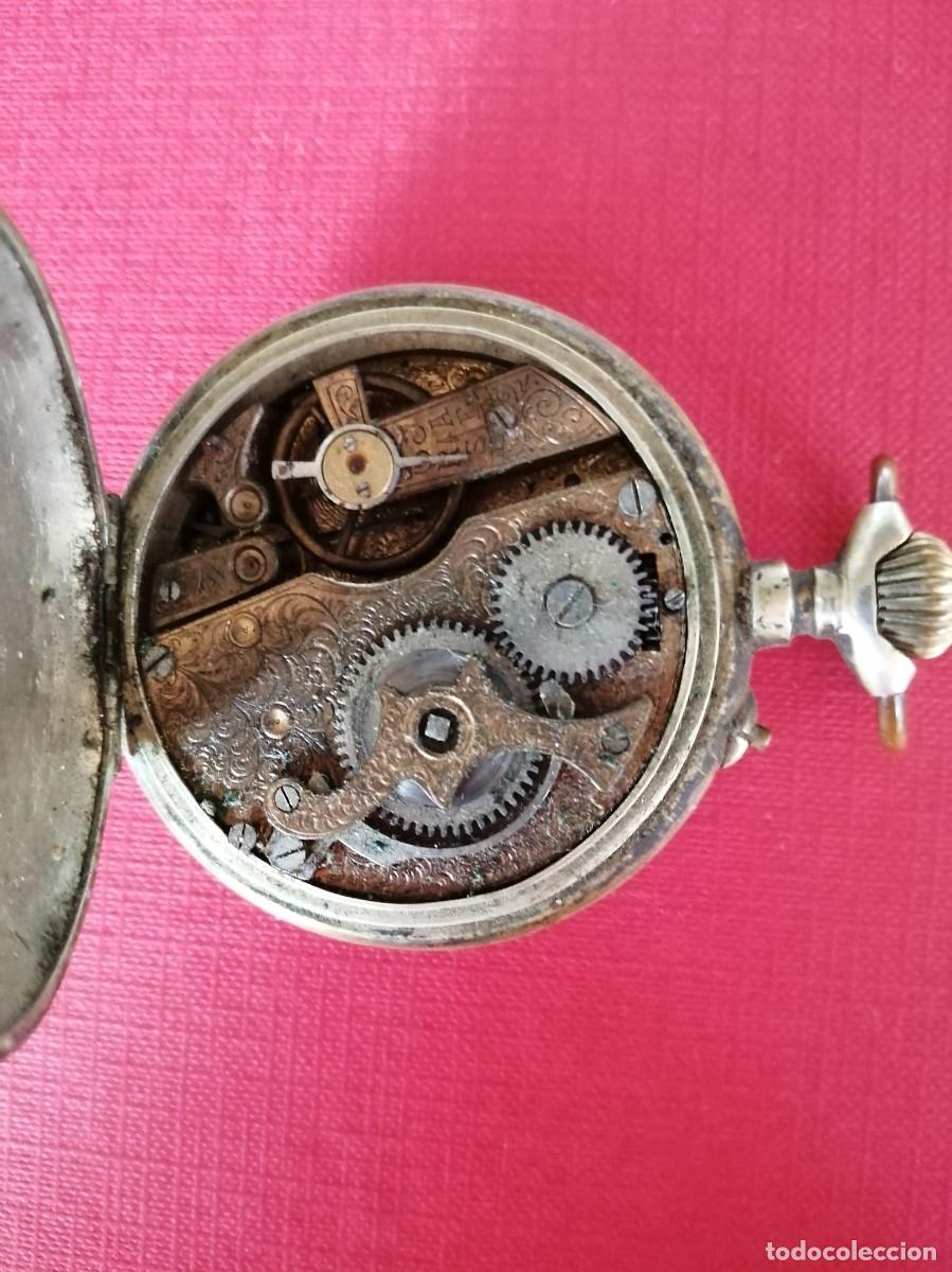 Relojes de bolsillo: Reloj de bolsillo Systeme Rosskopf. No funciona - Foto 4
