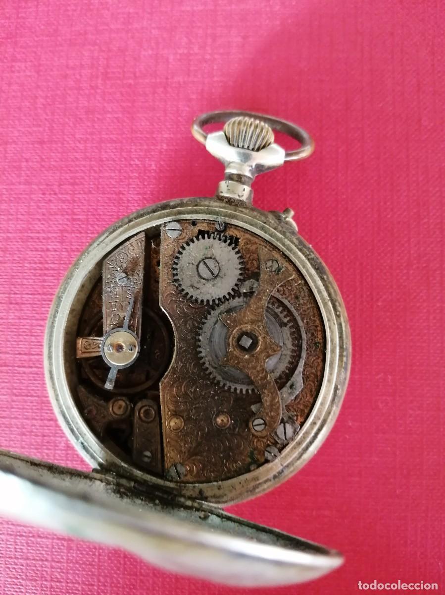 Relojes de bolsillo: Reloj de bolsillo Systeme Rosskopf. No funciona - Foto 5
