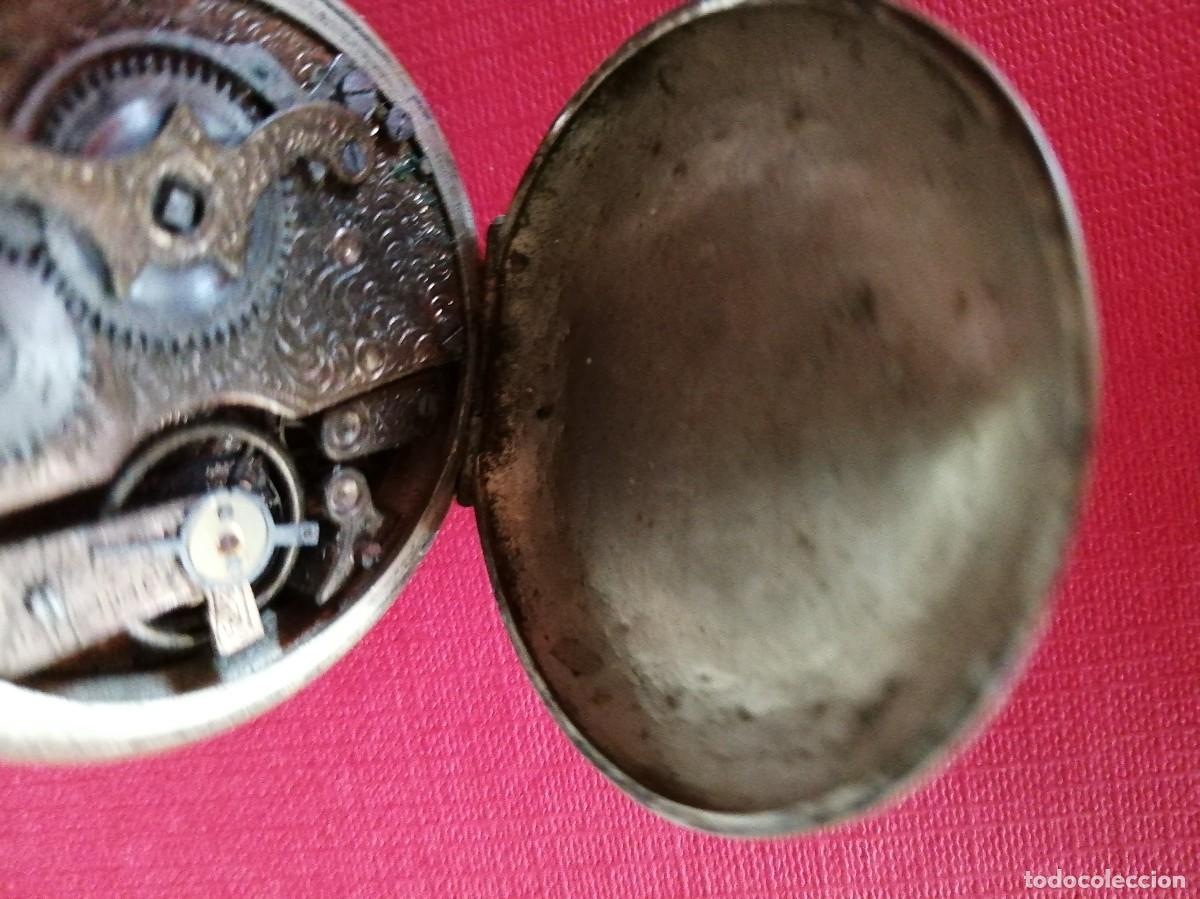 Relojes de bolsillo: Reloj de bolsillo Systeme Rosskopf. No funciona - Foto 6