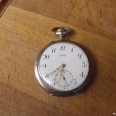 Relojes de bolsillo: ANTIGUO RELOJ BOLSILLO EN PLATA PUNZONADA-AÑO1890-LOTE 259-79-FUNCIONA
