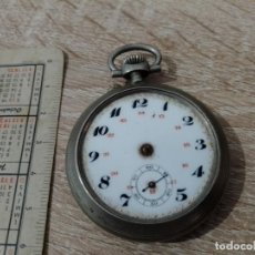 Relojes de bolsillo: RELOJ DE BOLSILLO EN FUNCIONAMIENTO. FALTA CRISTAL Y AGUJA CENTRAL