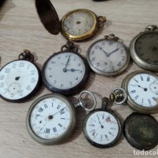 Relojes de bolsillo: LOTE DE 8 RELOJES DE BOLSILLO. NO FUNCIONAN