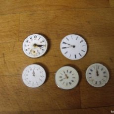 Relojes de bolsillo: 5 MAQUINARIAS MEDIANAS PARA RELOJ BOLSILLO-LOTE 259-82