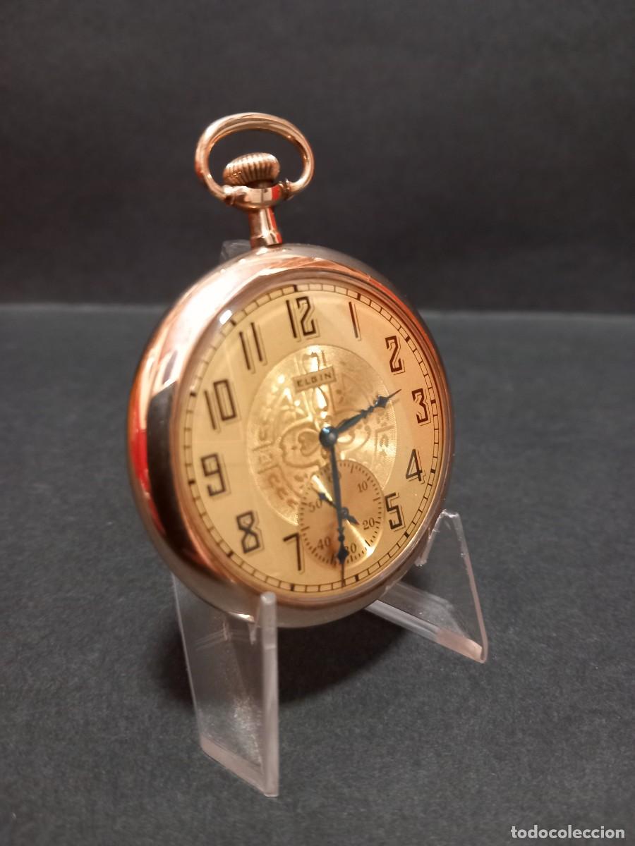 Relojes de bolsillo: Reloj de bolsillo Elgin U.S.A. de 1924 - Foto 2