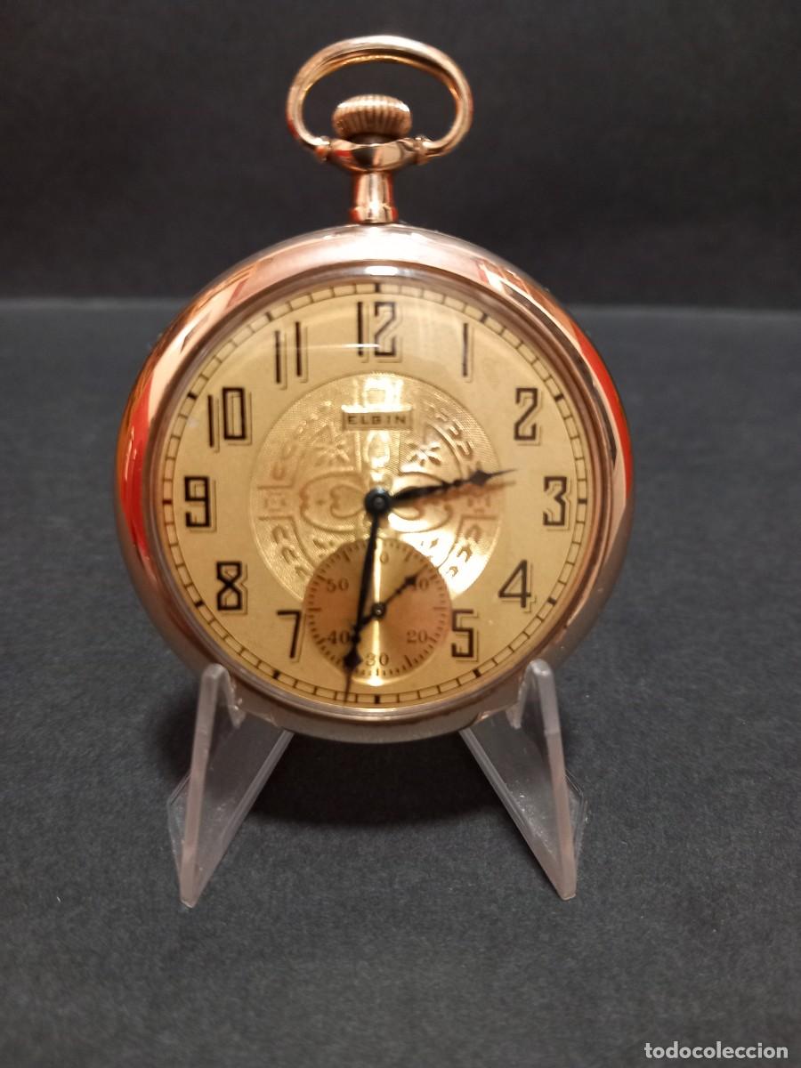 Relojes de bolsillo: Reloj de bolsillo Elgin U.S.A. de 1924 - Foto 3