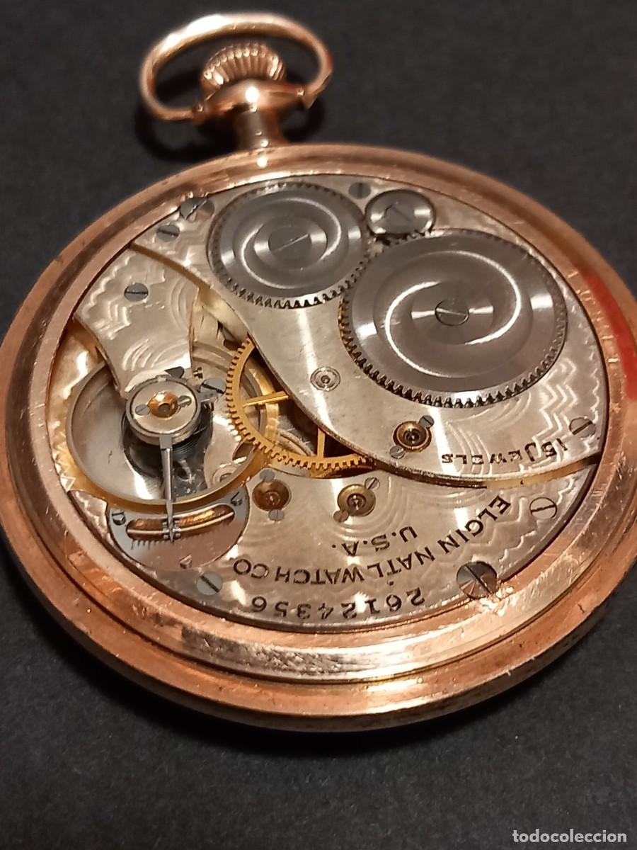 Relojes de bolsillo: Reloj de bolsillo Elgin U.S.A. de 1924 - Foto 10