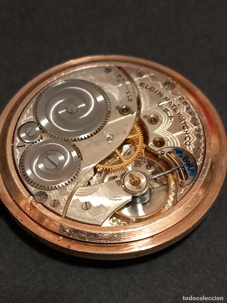Relojes de bolsillo: Reloj de bolsillo Elgin U.S.A. de 1924 - Foto 11