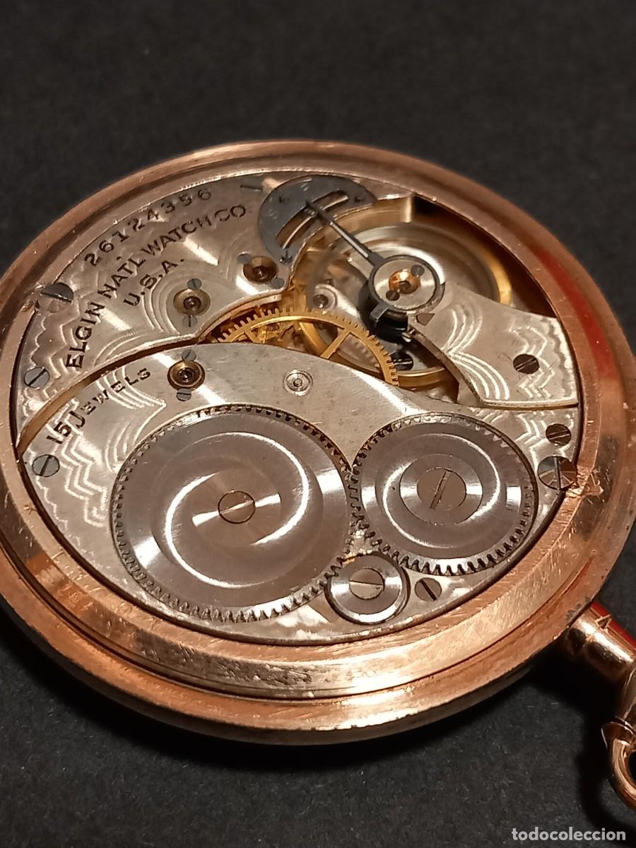 Relojes de bolsillo: Reloj de bolsillo Elgin U.S.A. de 1924 - Foto 13