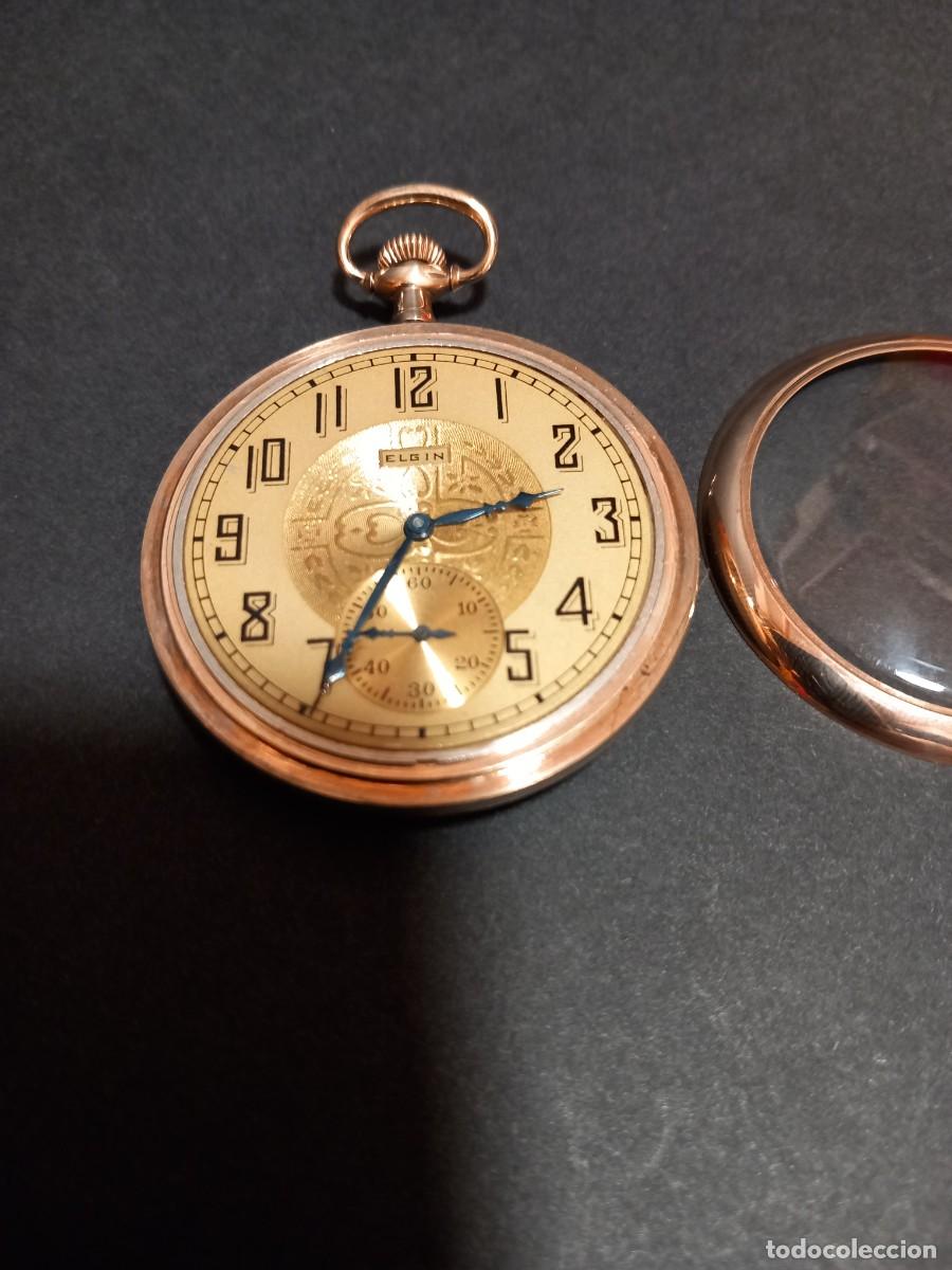 Relojes de bolsillo: Reloj de bolsillo Elgin U.S.A. de 1924 - Foto 14