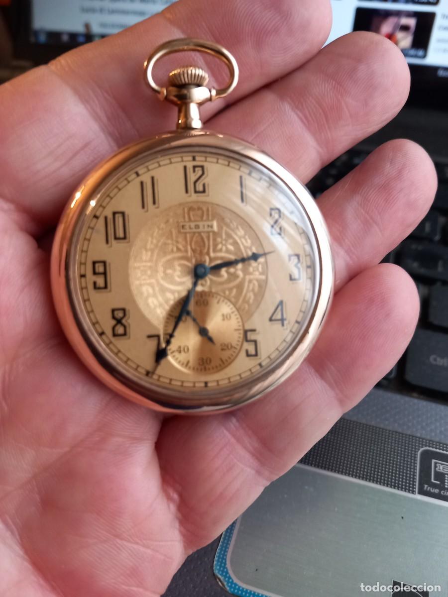 Relojes de bolsillo: Reloj de bolsillo Elgin U.S.A. de 1924 - Foto 15