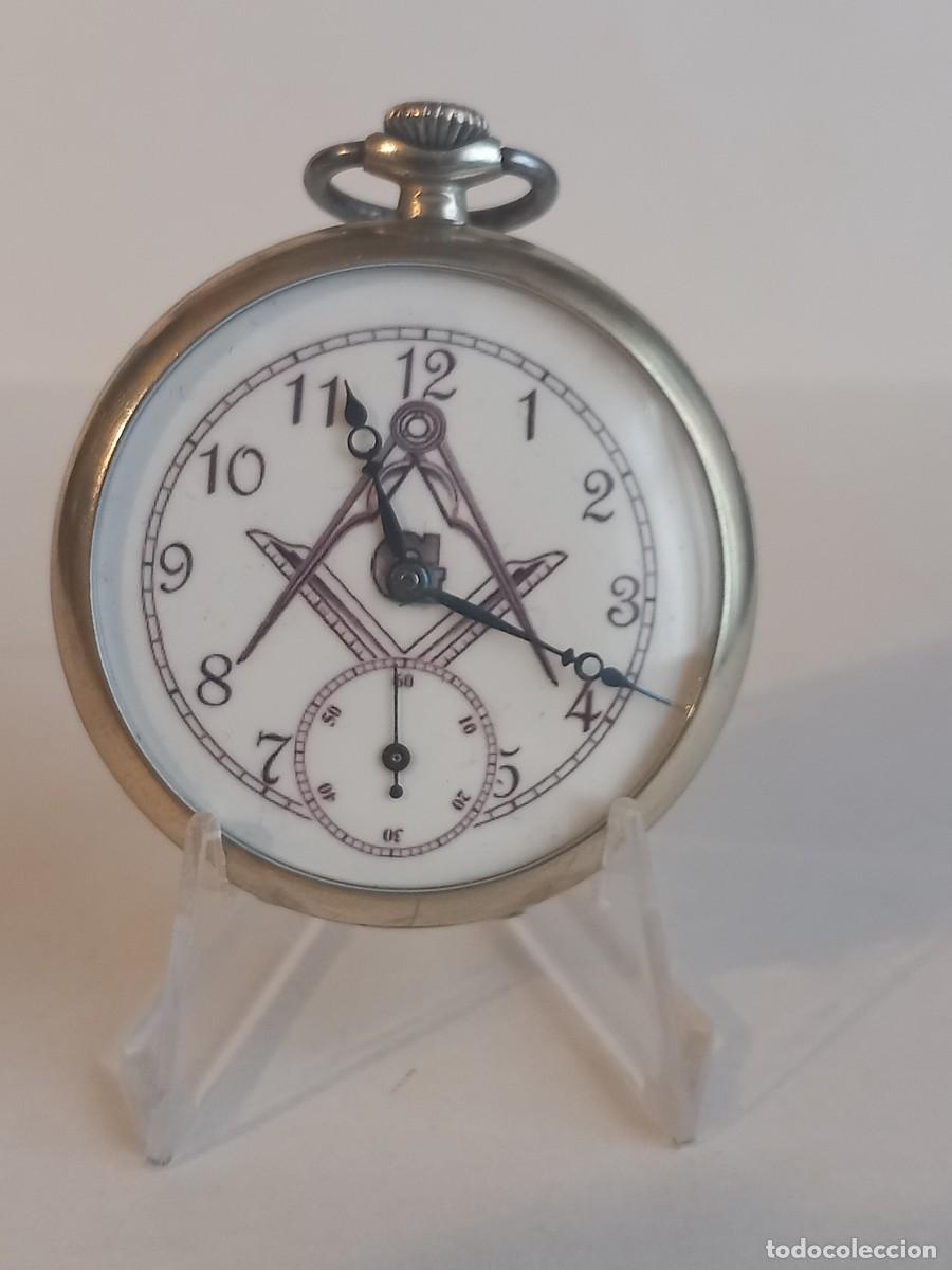 Relojes de bolsillo: Reloj de bolsillo GET&Eacute; mas&oacute;nico - Foto 3