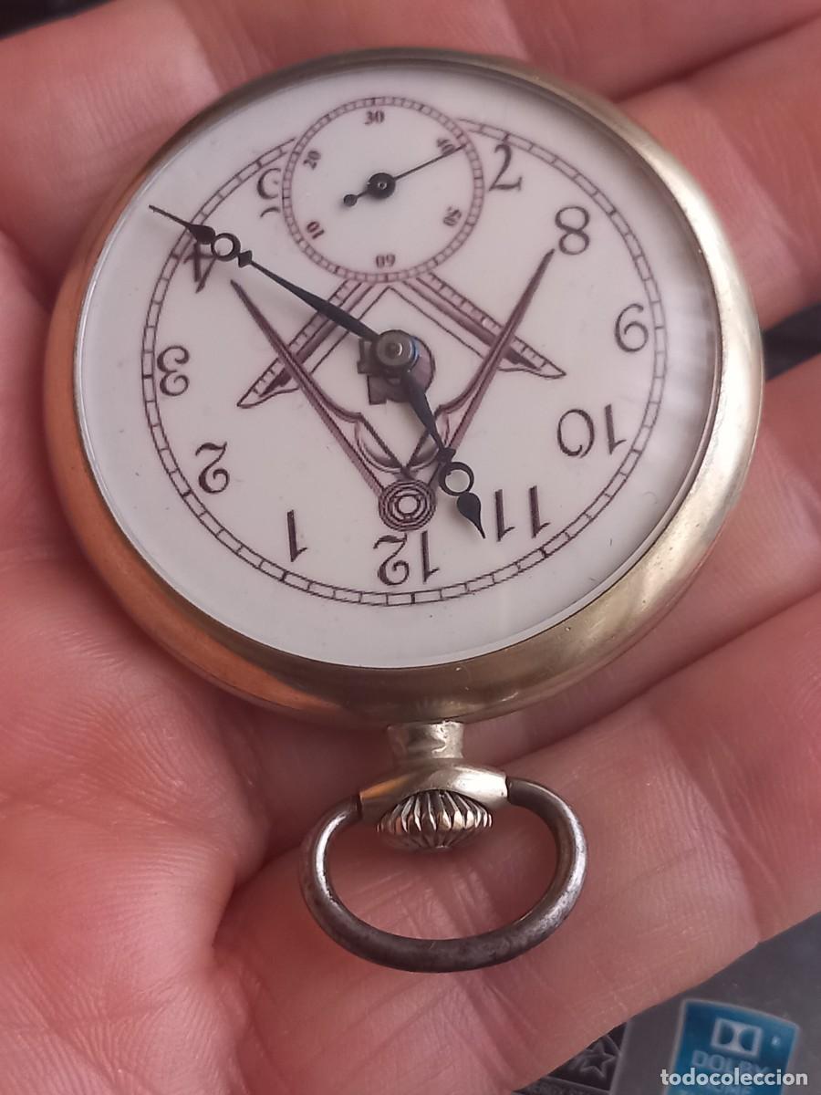Relojes de bolsillo: Reloj de bolsillo GET&Eacute; mas&oacute;nico - Foto 12