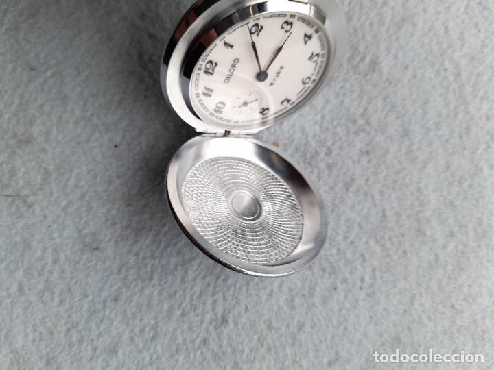 Relojes de bolsillo: Reloj de bolsillo Marca Dilord. Funcionando. - Foto 5