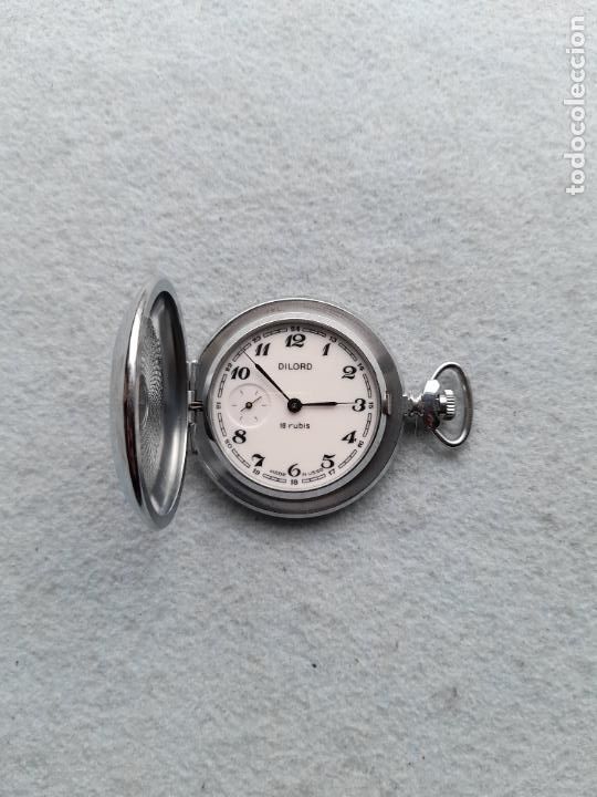 Relojes de bolsillo: Reloj de bolsillo Marca Dilord. Funcionando. - Foto 1