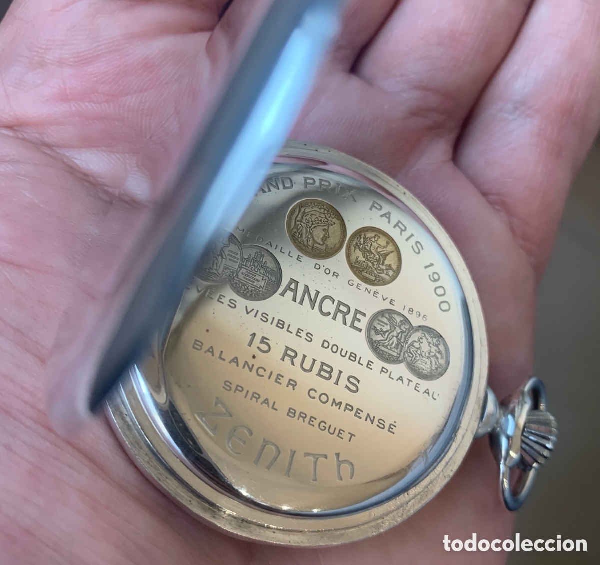 Relojes de bolsillo: Reloj Zenith en plata - Foto 2