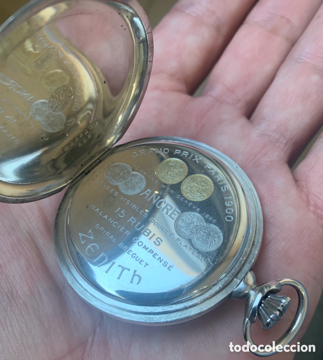 Relojes de bolsillo: Reloj Zenith en plata - Foto 4