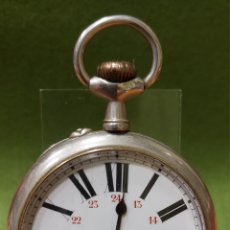 Relojes de bolsillo: RELOJ DE BOLSILLO DOBLE NUMERACIÓN, 6 CM, FUNCIONA