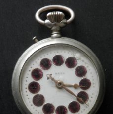 Relojes de bolsillo: RELOJ BOLSILLO TIPO ROSKOPF MARCA META, FUNCIONANDO CORRECTAMENTE, 57 MILÍMETROS