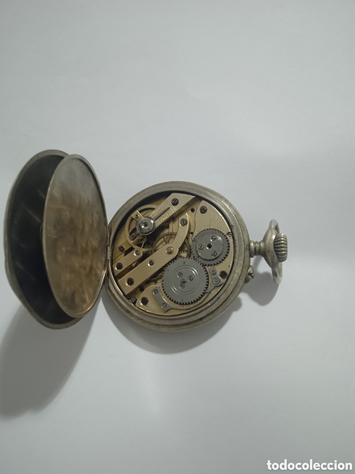 Relojes de bolsillo: Reloj de plata - Foto 4