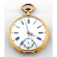 Relojes de bolsillo: FABRICANTE SUIZO - RELOJ DE BOLSILLO, LEPINE Y REMONTOIR. ORO 18K. FINALES S. XX. - MOVIMIENTO MECÁN