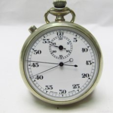 Relojes de bolsillo: CRONÓMETRO SUIZO DE BOLSILLO, LEPINE, DE DOBLE RATRAPANTE. CA. 1900 - MOVIMIENTO MECÁNICO. CAJA Y GU