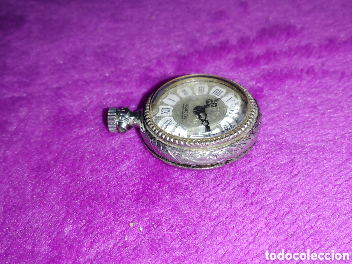 Relojes de bolsillo: RELOJ DE BOLSILLO SUICROM, FUNCIONA - Foto 2