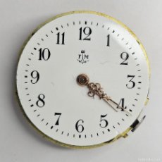 Relojes de bolsillo: MAQUINARIA ANTIGUO RELOJ BOLSILLO-ESFERA PORCELANA-AGUJAS ORO-DIAMETRO 26,25 MM MILIMETROS