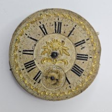 Relojes de bolsillo: MAQUINARIA RELOJ BOLSILLO-ESFERA MOTIVOS ORO-SEGUNDERO- Ø 45 MM. PRINCIPIOS 1900