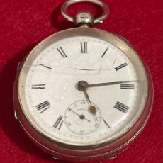 Relojes de bolsillo: ANTIGUO RELOJ DE BOLSILLO, SEMICATALINO, EN PLATA DE LEY