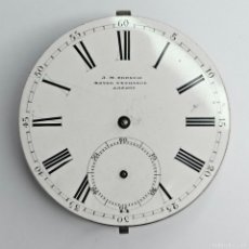Relojes de bolsillo: MAQUINARIA RELOJ BOLSILLO-J. M. FRENCH ROYAL EXCHANGE LONDON. ESFERA PORCELANA-Ø 40,5 MM-SIGLO XIX
