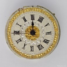 Relojes de bolsillo: MAQUINARIA ANTIGUO RELOJ BOLSILLO-ESFERA BLANCA ORO-AGUJAS-DIAMETRO 25,72 MM MILIMETROS-PPIOS. 1900