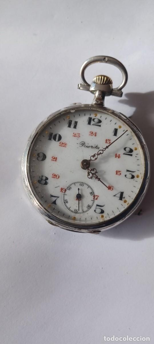 Relojes de bolsillo: Rel&oacute;gio de Bolso em Prata e Ouro - Foto 1