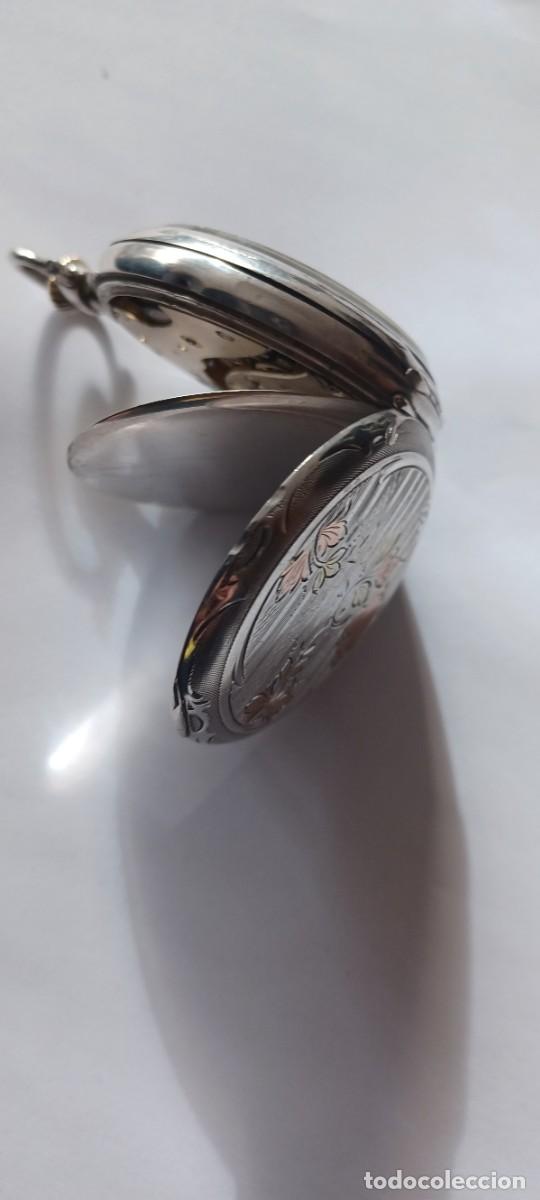 Relojes de bolsillo: Rel&oacute;gio de Bolso em Prata e Ouro - Foto 7
