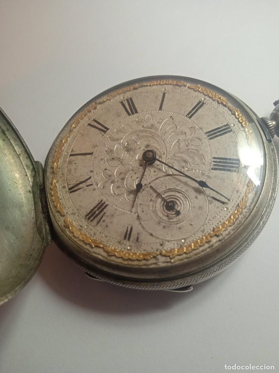 Relojes de bolsillo: RELOJ DE BOLSILLO CHATELAIN TRAMELAN DE PLATA CON CARGA DE LLAVE - Foto 1