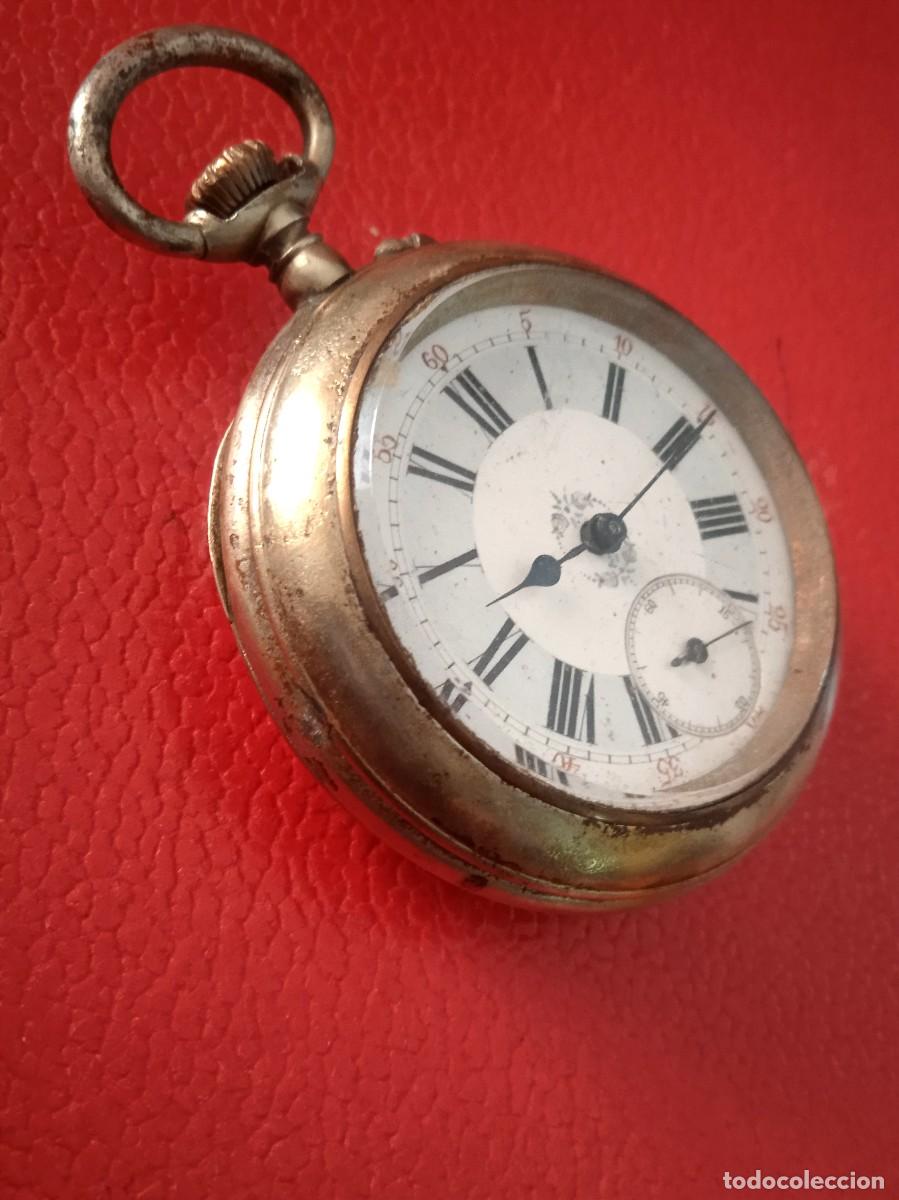 Relojes de bolsillo: RELOJ BOLSILLO GURZELEN CARGA MANUAL. - Foto 2