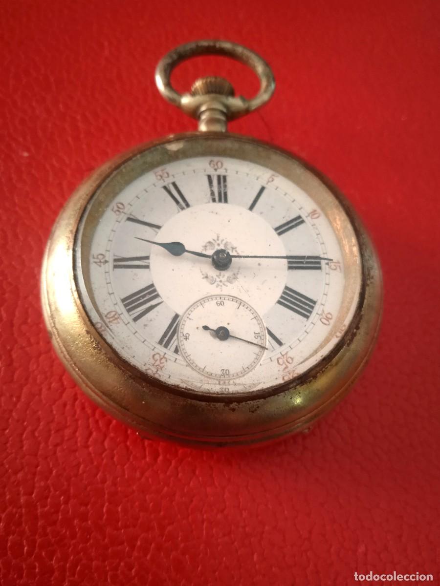 Relojes de bolsillo: RELOJ BOLSILLO GURZELEN CARGA MANUAL. - Foto 3
