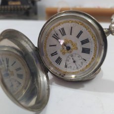 Relojes de bolsillo: RELOJ DE BOLSILLO ANCRE 15 RUBIS- 3 TAPAS - FUNCIONANDO