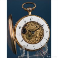 Relojes de bolsillo: PRECIOSO RELOJ CATALINO DE BOLSILLO ANTIGUO FRANCÉS. GUÉRIN À LILLE. C. 1820