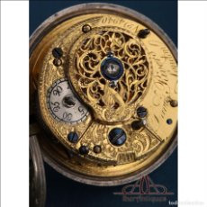 Relojes de bolsillo: ANTIGUO RELOJ DE BOLSILLO CATALINO D. RIVERS. PLATA. INGLATERRA, LONDRES, 1779