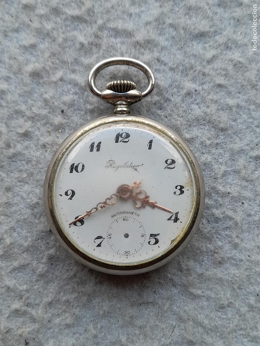Relojes de bolsillo: Reloj de bolsillo antiguo Marca Regulateur. - Foto 5