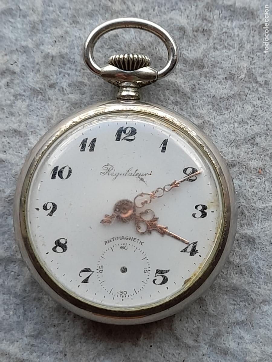 Relojes de bolsillo: Reloj de bolsillo antiguo Marca Regulateur. - Foto 8