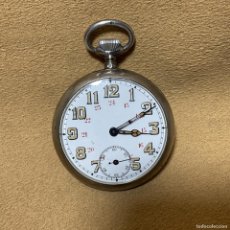 Relojes de bolsillo: ANTIGUO RELOJ DE BOLSILLO. CAJA DE PLATA . FUNCIONA A LA PERFECCIÓN. CAJA 45,6 MM.